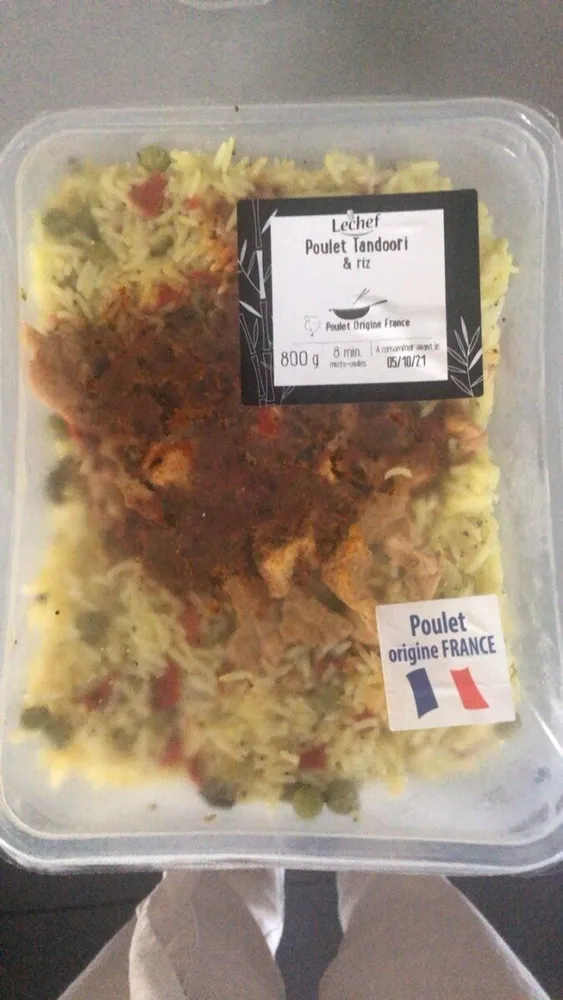 Poulet tandoori & riz