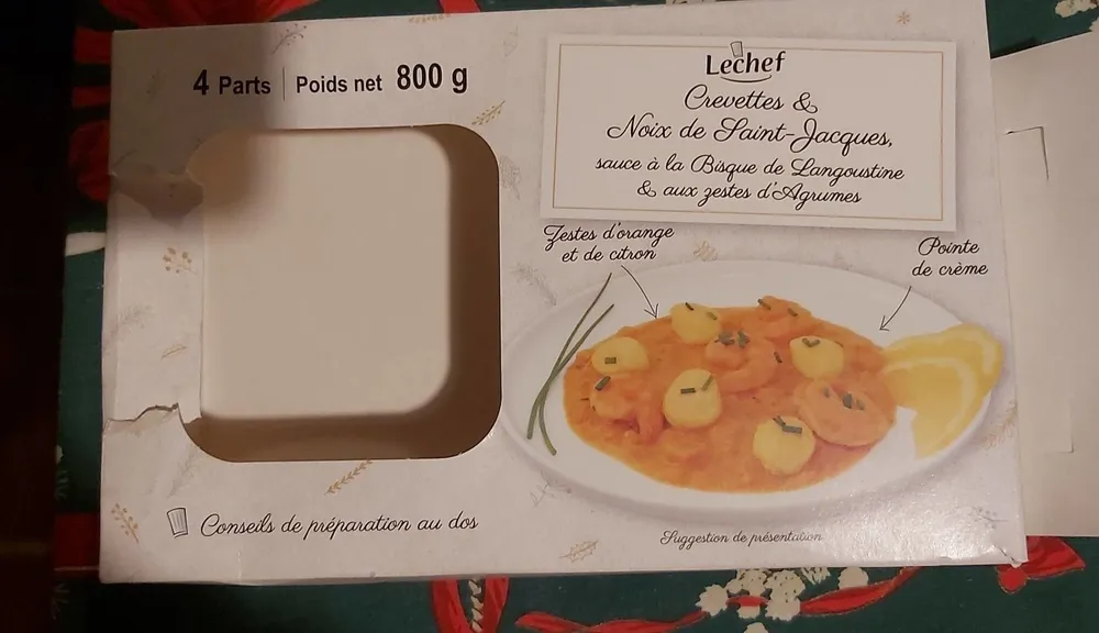 Crevettes noix de Saint Jacques