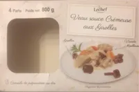 Veau sauce crrémeuse aux girolles