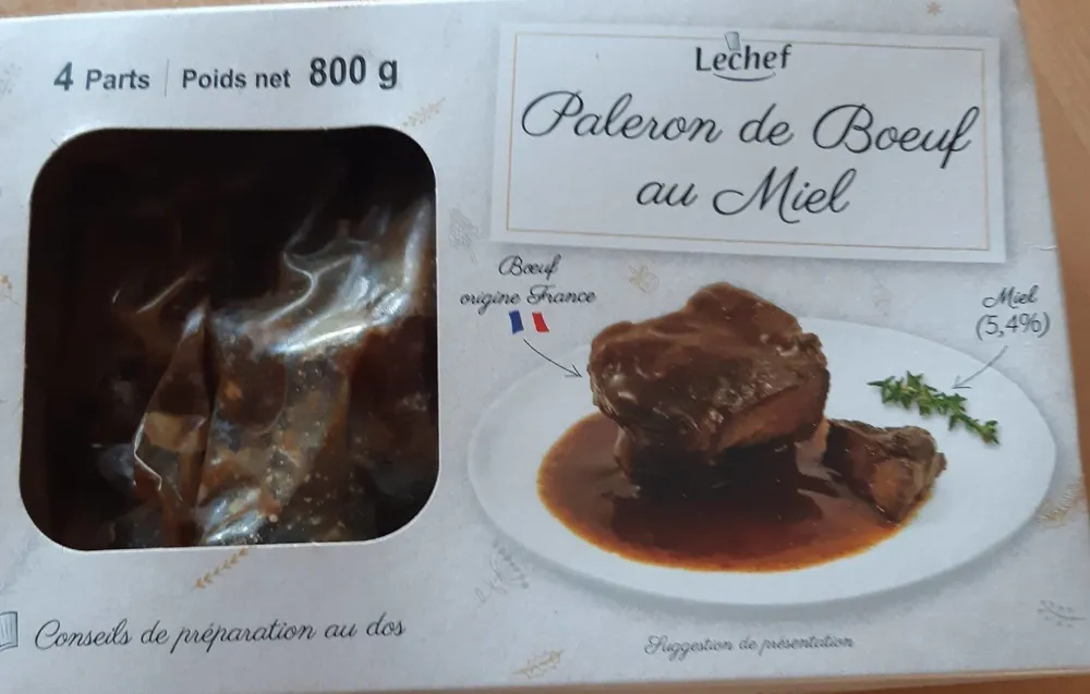 Paleron de bœuf au miel