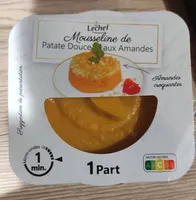 Mousseline de patate douce aux amandes