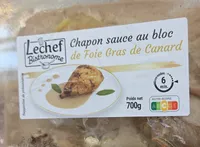 Chapon sauce au bloc de foie gras de canarf