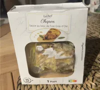 Chapon sauce au bloc de fooe gras d oie