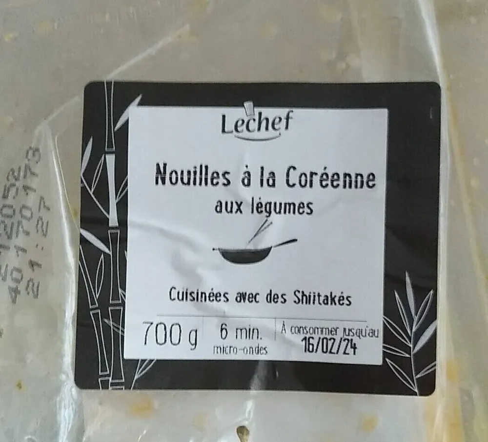 Nouilles à la coréenne aux légumes