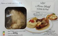 Menu festif entrée et plat