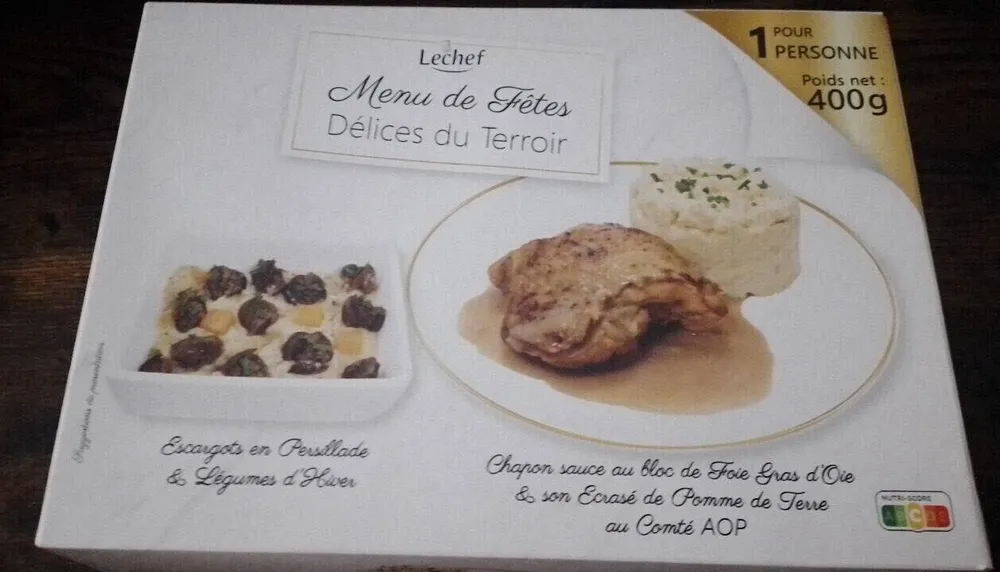 Menu de fêtes Délices du terroir