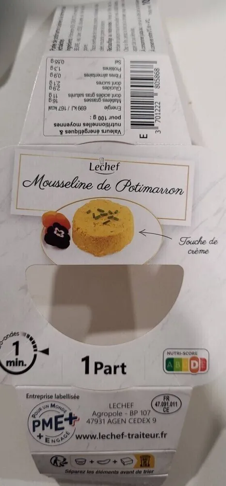 Mousseline de Potimarron