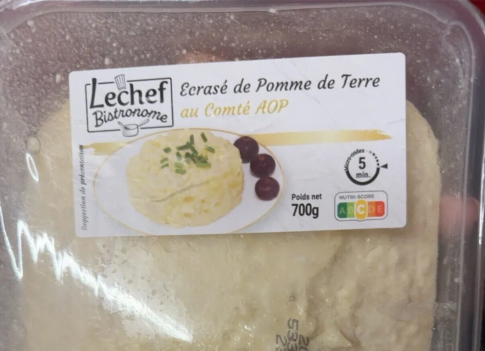 Écrasé de pommes de terres au comté