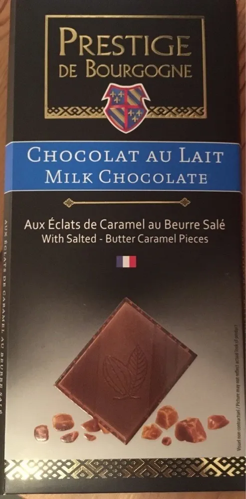 Chocolat au lait aux éclats de caramel au beurre salé