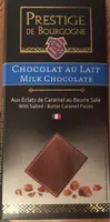 Chocolat au lait aux éclats de caramel au beurre salé