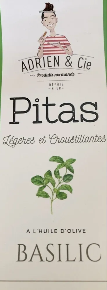 Pitas à l’huile d’olive Basilic