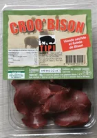 Viande séchée et fumée de Bison