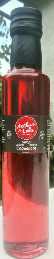 Sirop parfum naturel coquelicot
