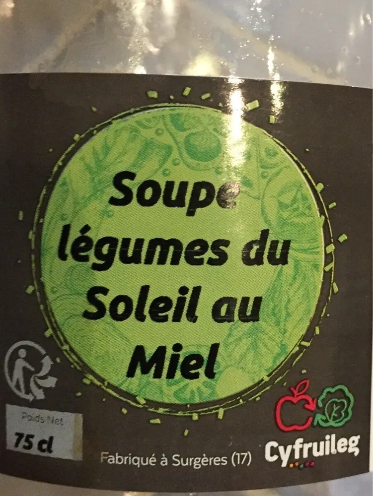 Soupe légumes du soliel au miel