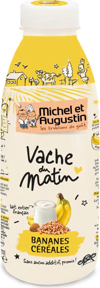 Vache à boire banane céréales
