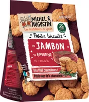 Petits biscuits au jambon de Bayonne et romarin