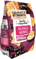 Carrés craquants olives noires