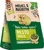 Petits Cookies apéro PESTO BASILIC et éclats de cajou