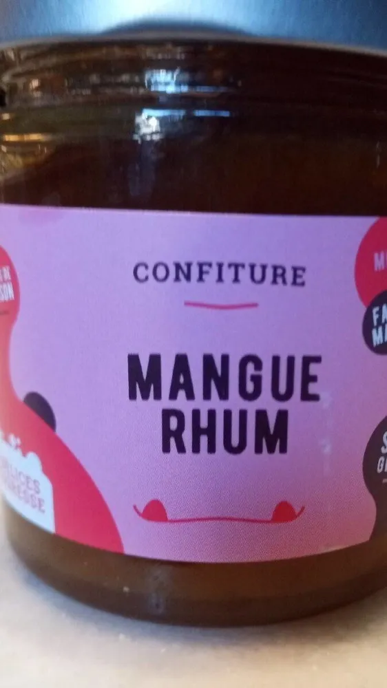 Confiture Mangue Rhum