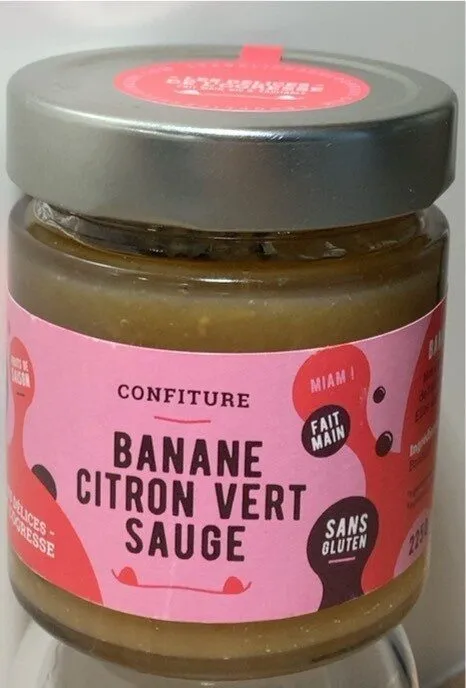 Confiture banane citron vert sauge