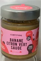 Confiture banane citron vert sauge