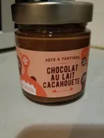 Pate à tartiner chocolat au lat cacahuète