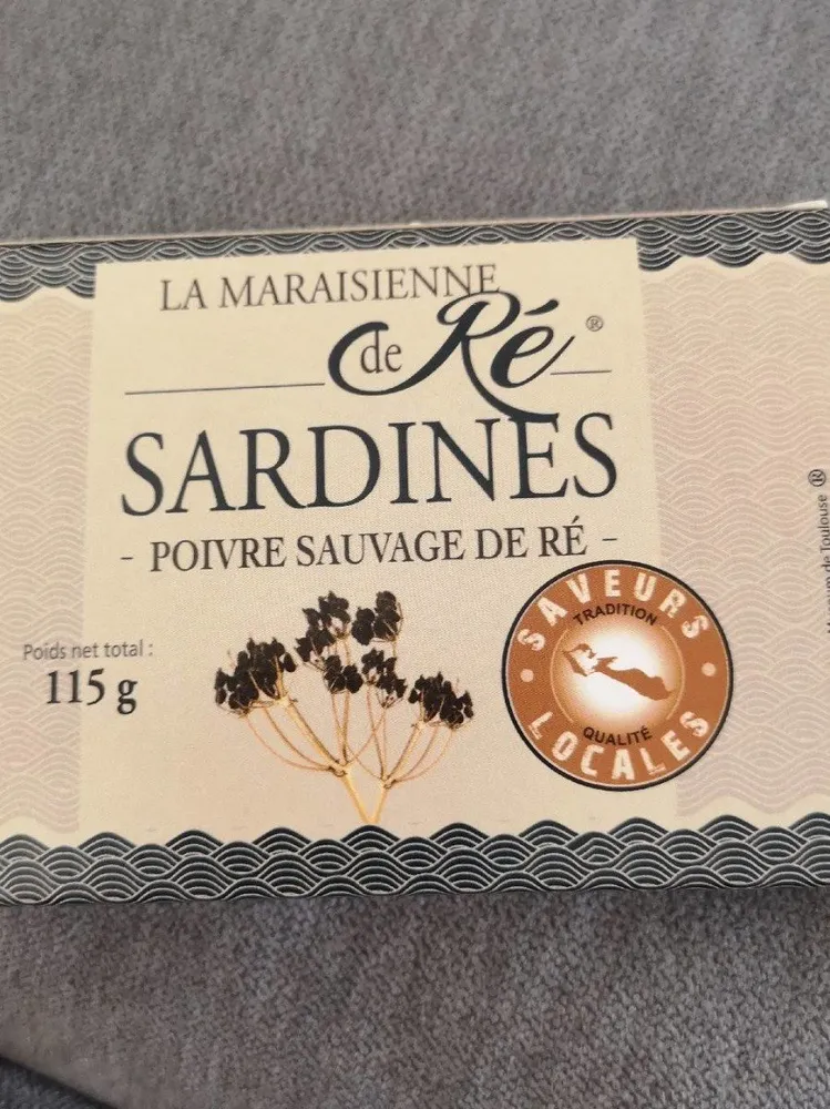 Sardines poivre sauvage de re