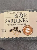 Sardines poivre sauvage de re