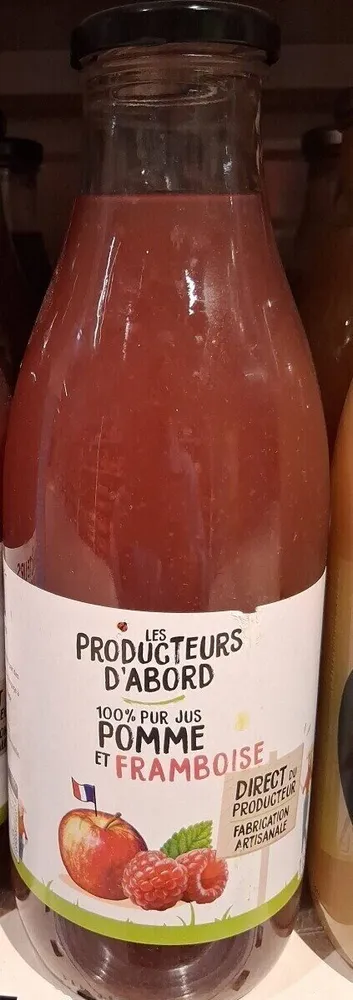 100% pur jus pomme framboise