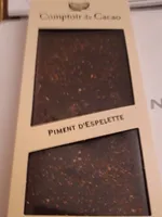 Chocolat noir piment  d'espelette