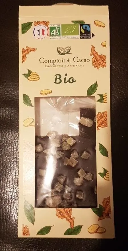 Bio et Équitable Tablette Noire Gingembre