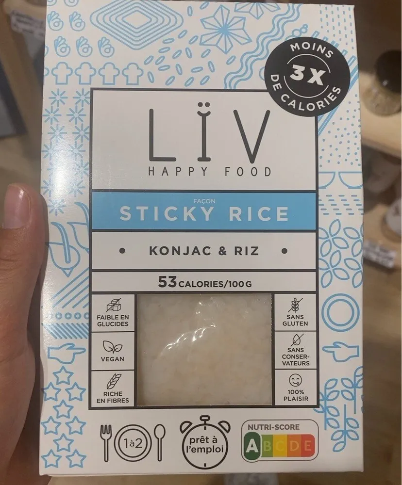 Sticky rice konjac & riz