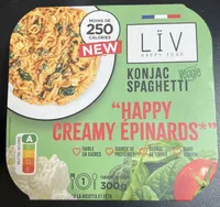 Konjac spaghetti Happy creamy epinard