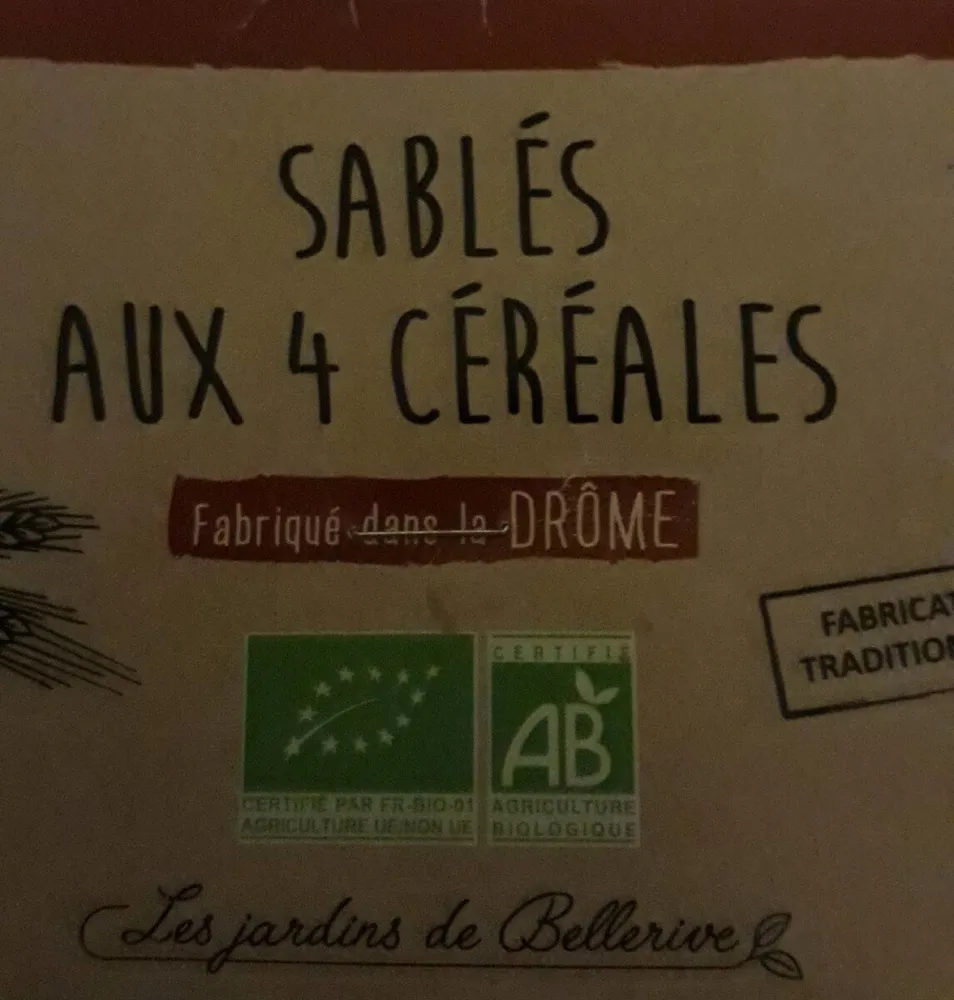 Sablés aux 4 céréales