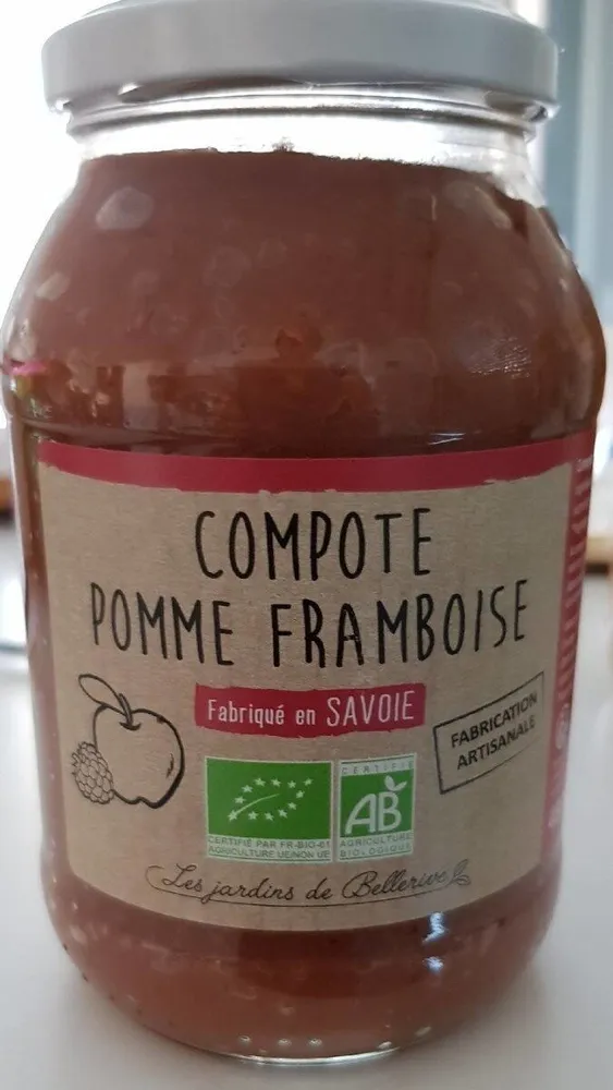 Compote pomme framboise