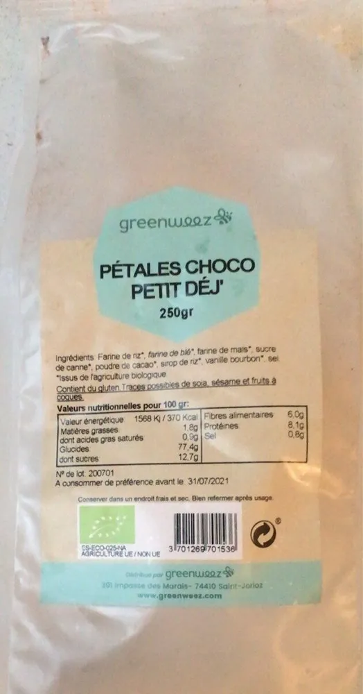 Pétales Choco Petit Déj’