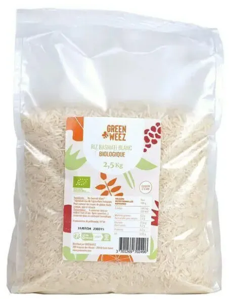 Riz basmati blanc bio