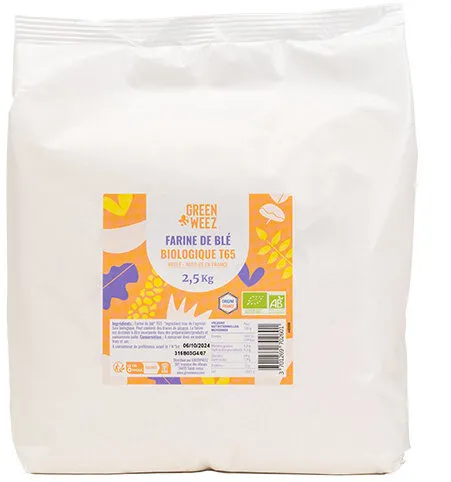 Farine de blé T65 bio meule France