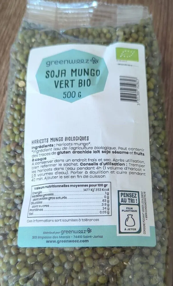 Soja mungo vert bio