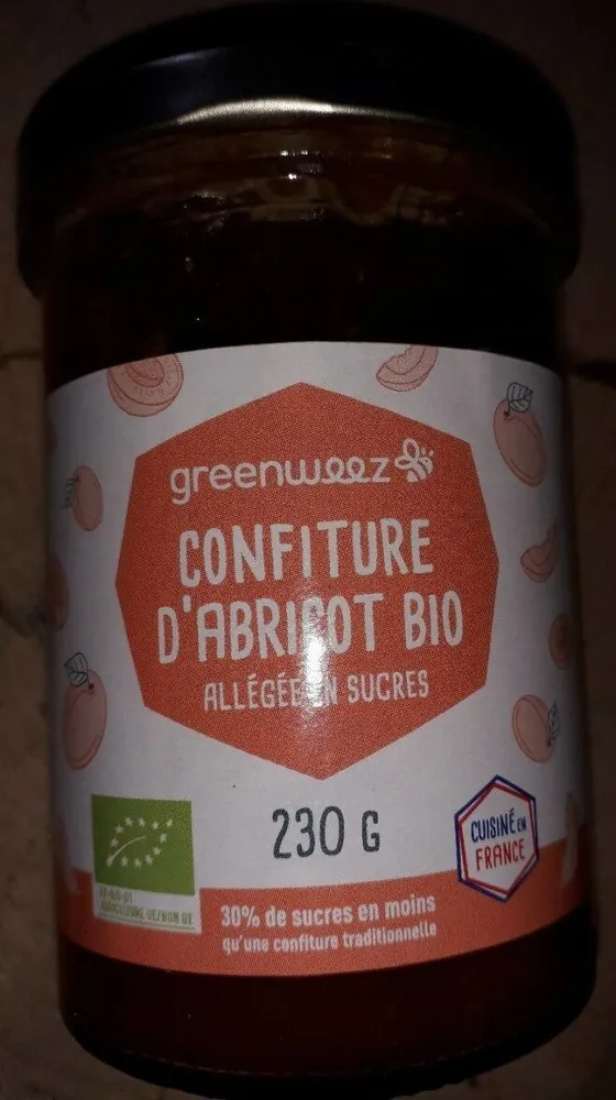 Confiture d'abricot allégée en sucre
