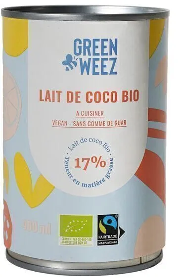 Lait de coco 400 mL + équitable