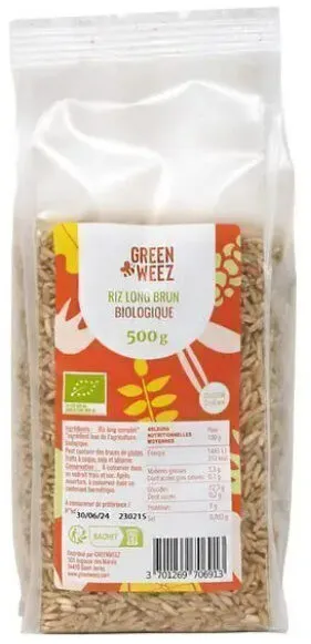 Riz long brun bio