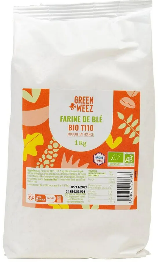 Farine de blé T110 bio