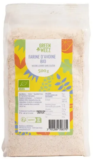 Farine d'avoine bio