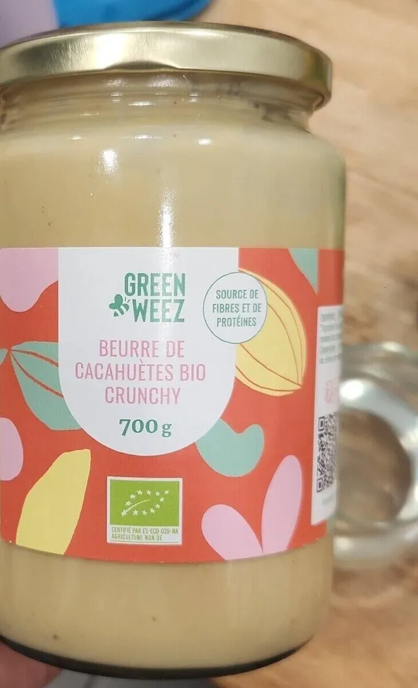 Beurre de cacahuètes bio crunchy
