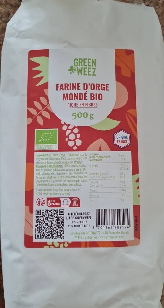 Farine d orge mondé