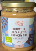 Beurre de cacahuètes crunchy bio