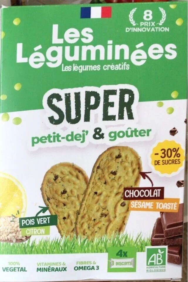 Super petit-déj & goûter pois vert citron chocolat sésame