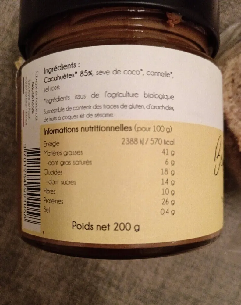 Beurre de cacahuète à la cannelle