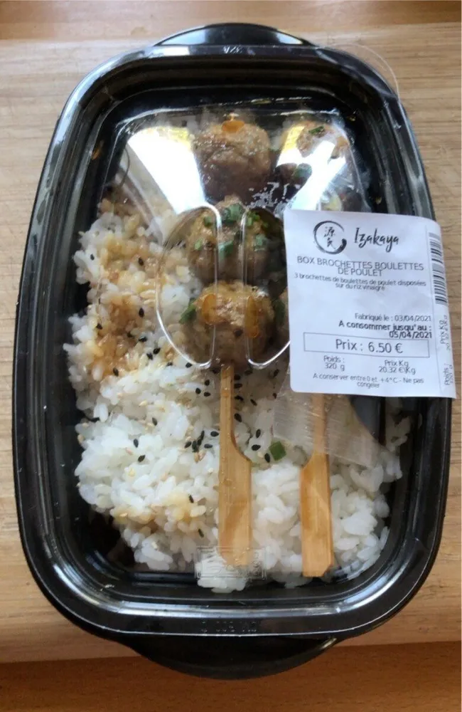 Box brochettes boulettes de poulet